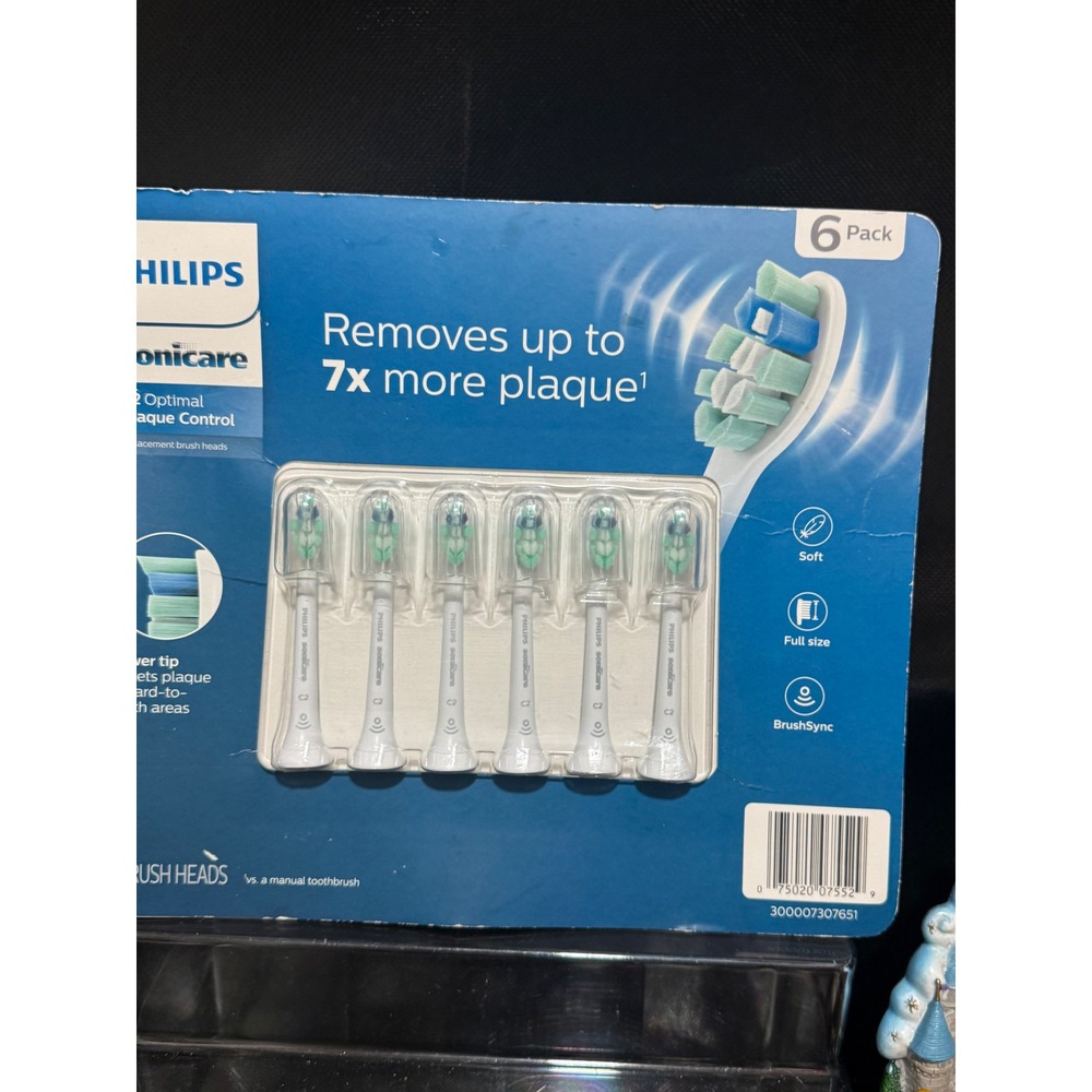 Philips Sonicare C2 Optimal Plaque Control Brush Heads 6-Pack White HX9026/80